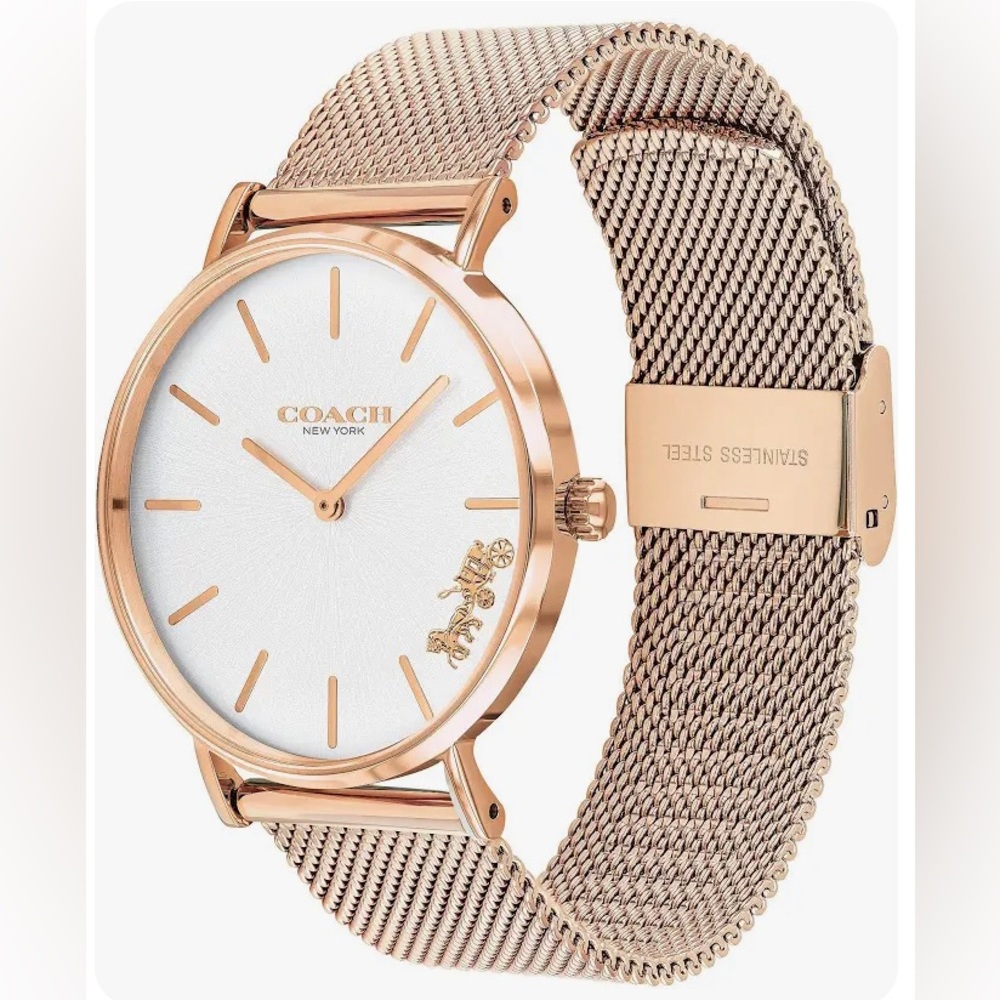 NWT Coach Perry Watch - Rose Gold
